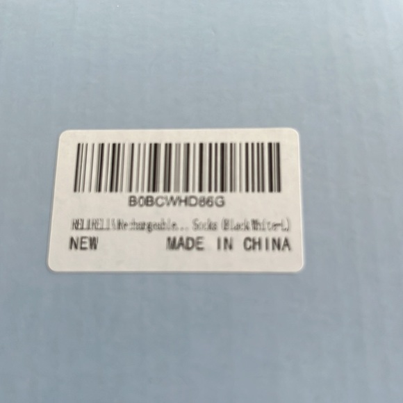 💃💃HP💃💃  NWT/Box Rechargeable  Size Large Electric Heated Socks Model SK-01 - Picture 7 of 7